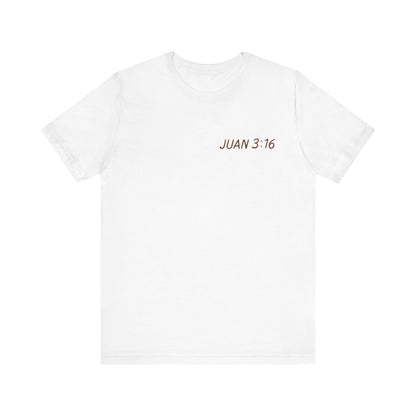 camiseta unisex con versiculo Juan 3:16