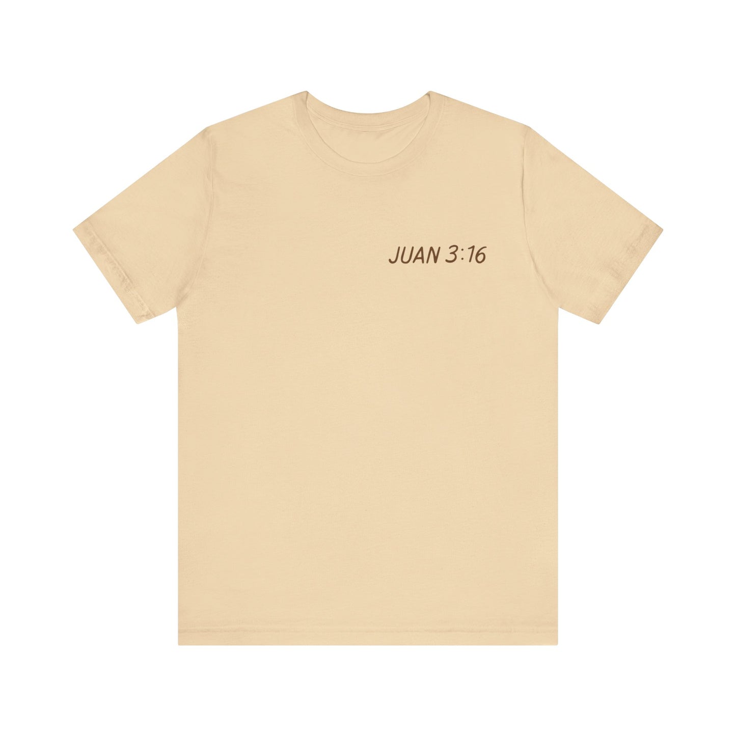 camiseta unisex con versiculo Juan 3:16