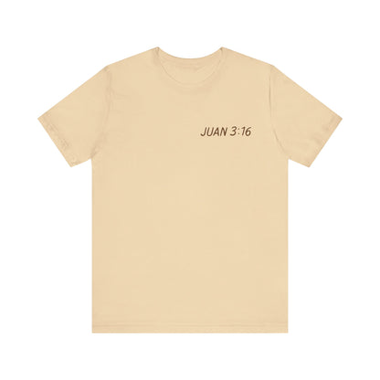 camiseta unisex con versiculo Juan 3:16