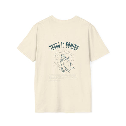 Praying Hands Unisex Softstyle T-Shirt - Jesus is Coming