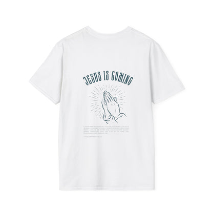 Praying Hands Unisex Softstyle T-Shirt - Jesus is Coming