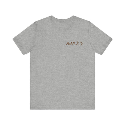 camiseta unisex con versiculo Juan 3:16