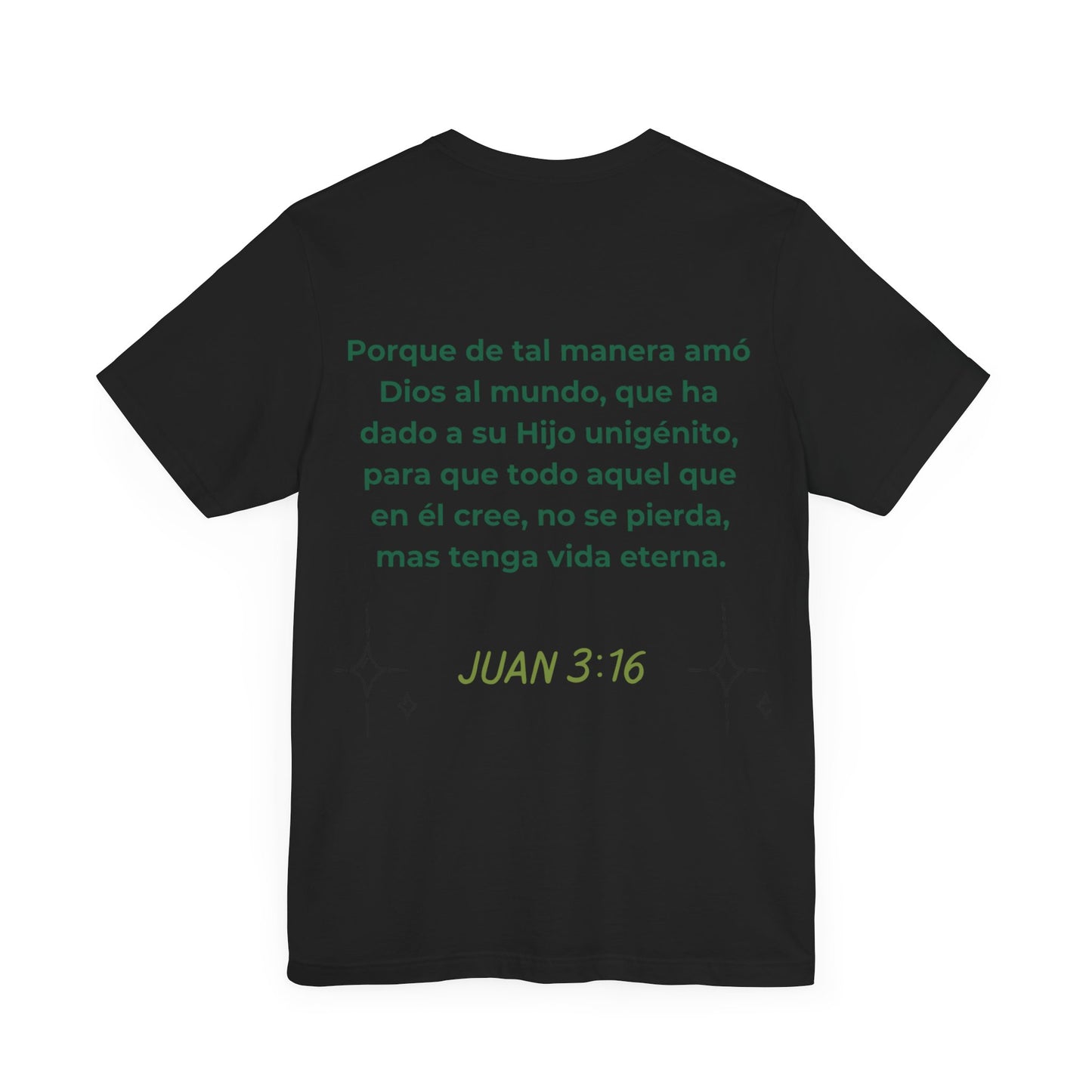 camiseta unisex con versiculo Juan 3:16