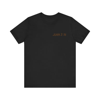 camiseta unisex con versiculo Juan 3:16