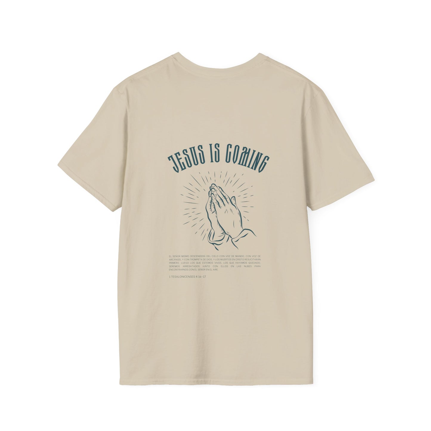 Praying Hands Unisex Softstyle T-Shirt - Jesus is Coming