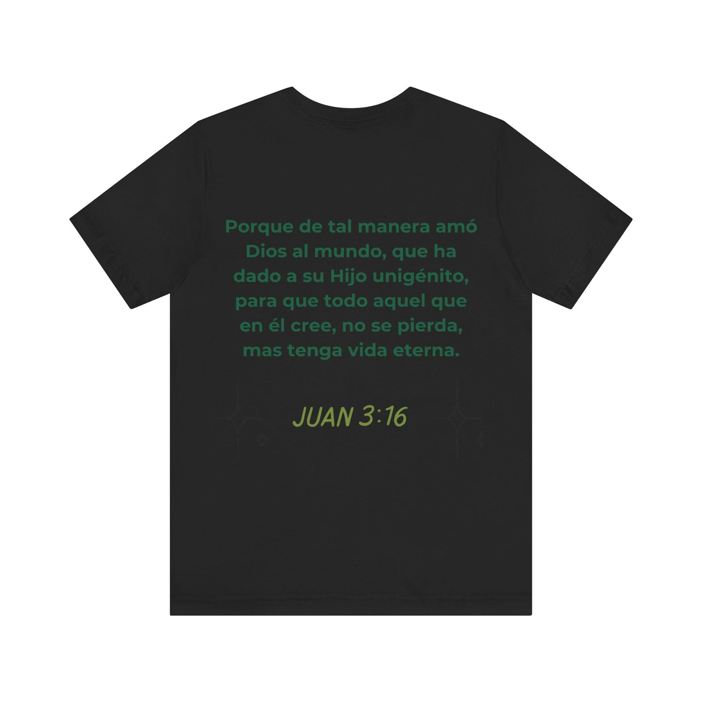 camiseta unisex con versiculo Juan 3:16