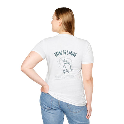 Praying Hands Unisex Softstyle T-Shirt - Jesus is Coming